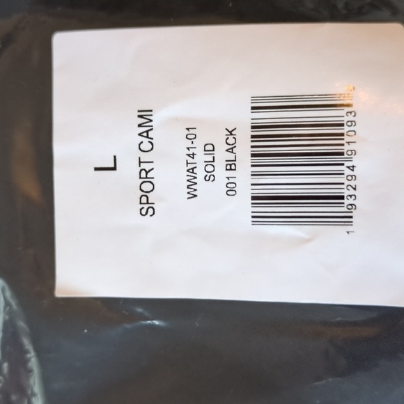 WEWOREWHAT Black Sports Cami NEW Size L - Picture 4 of 5